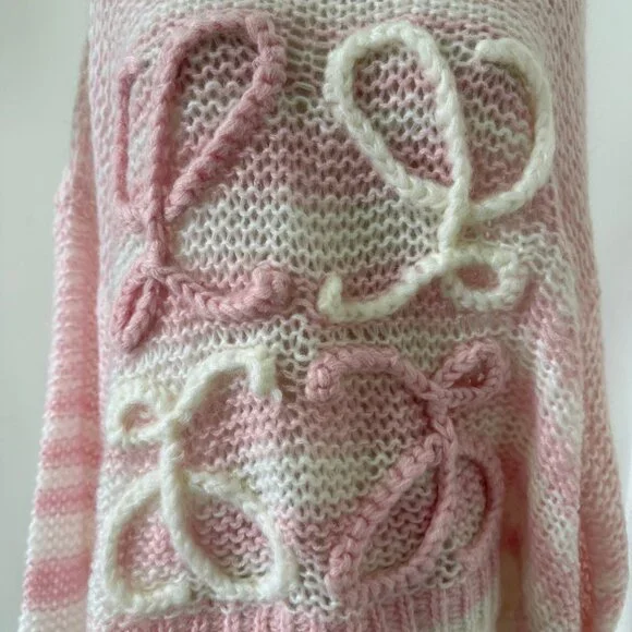 Loewe Anagram Pink Sweater - Picture 5 of 11